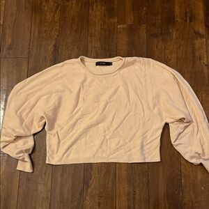 Amazon Women's Cream Long Sleeve Top